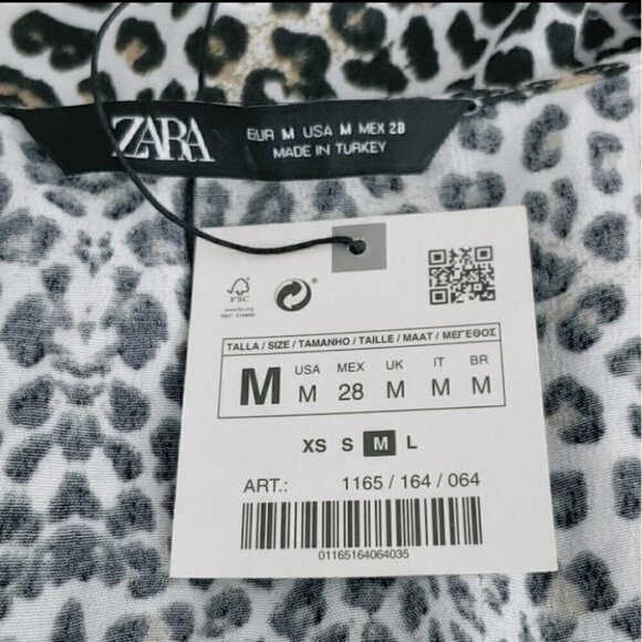 NWT ZARA Leopard print ruffles boho festival crop top - Picture 10 of 13